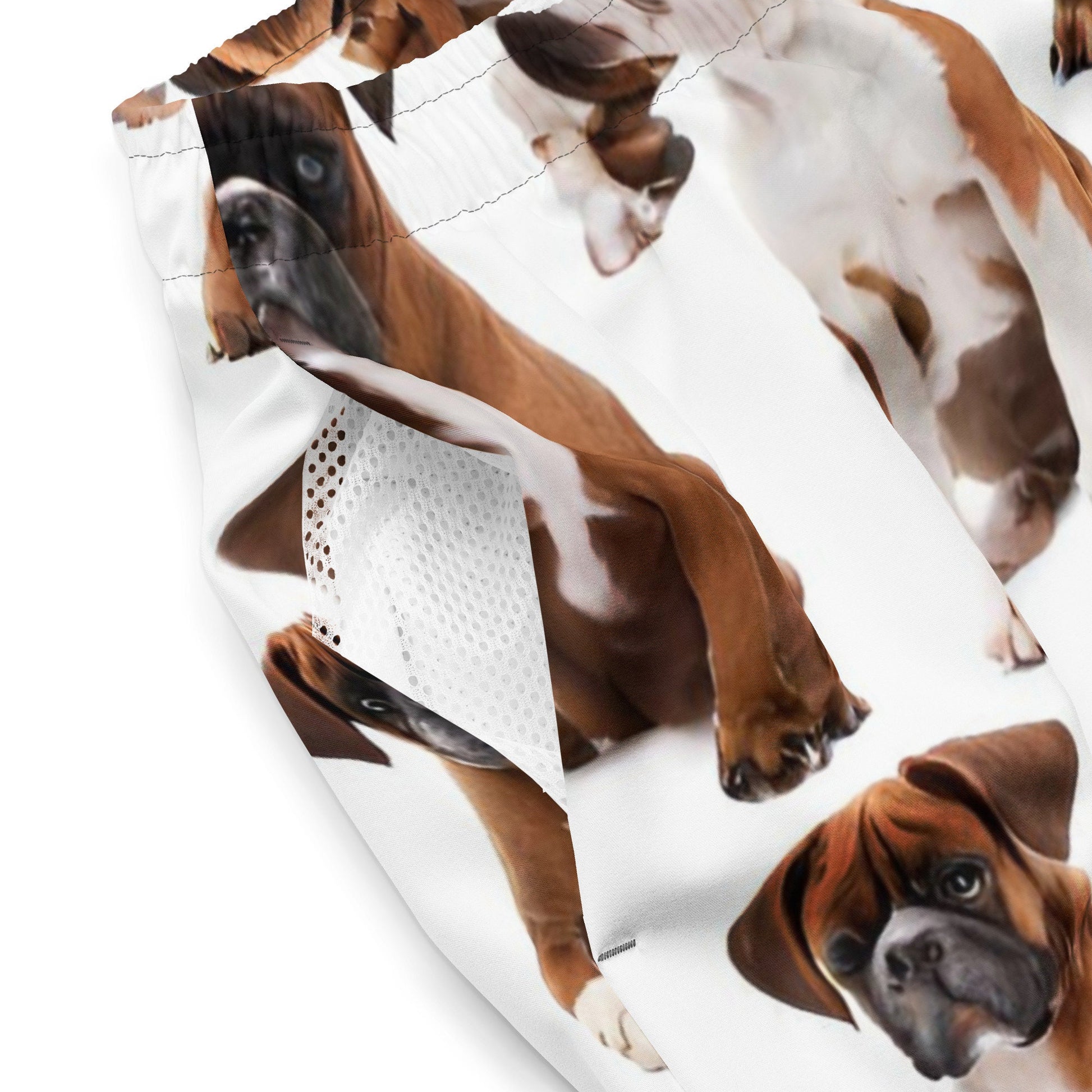 Men&#39;s XS-6XL Swim Trunks Pet Lovers Dog Design Silky Inner Liner Drawcord